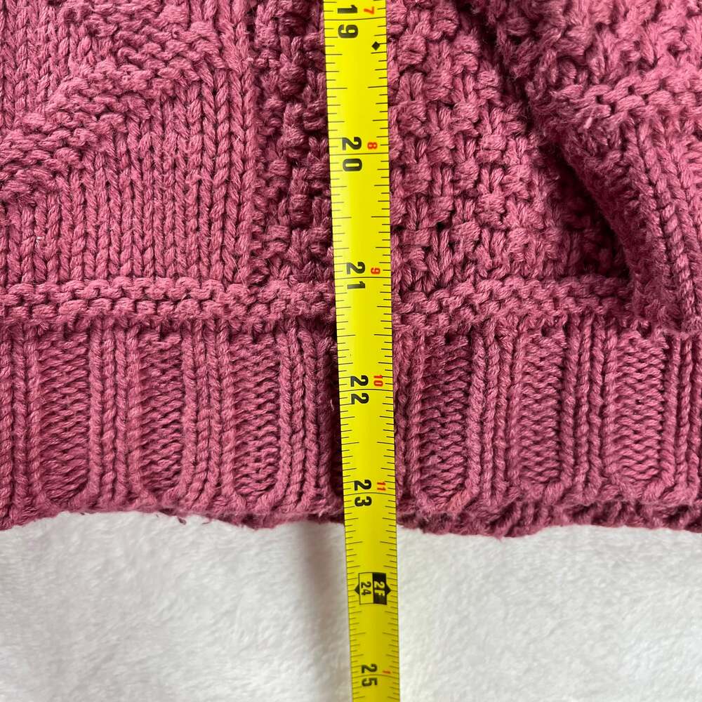 Vintage 90s Express Ramie Patchwork Cable Knit‎ Sweater L Grandpa Academia - Picture 7 of 8
